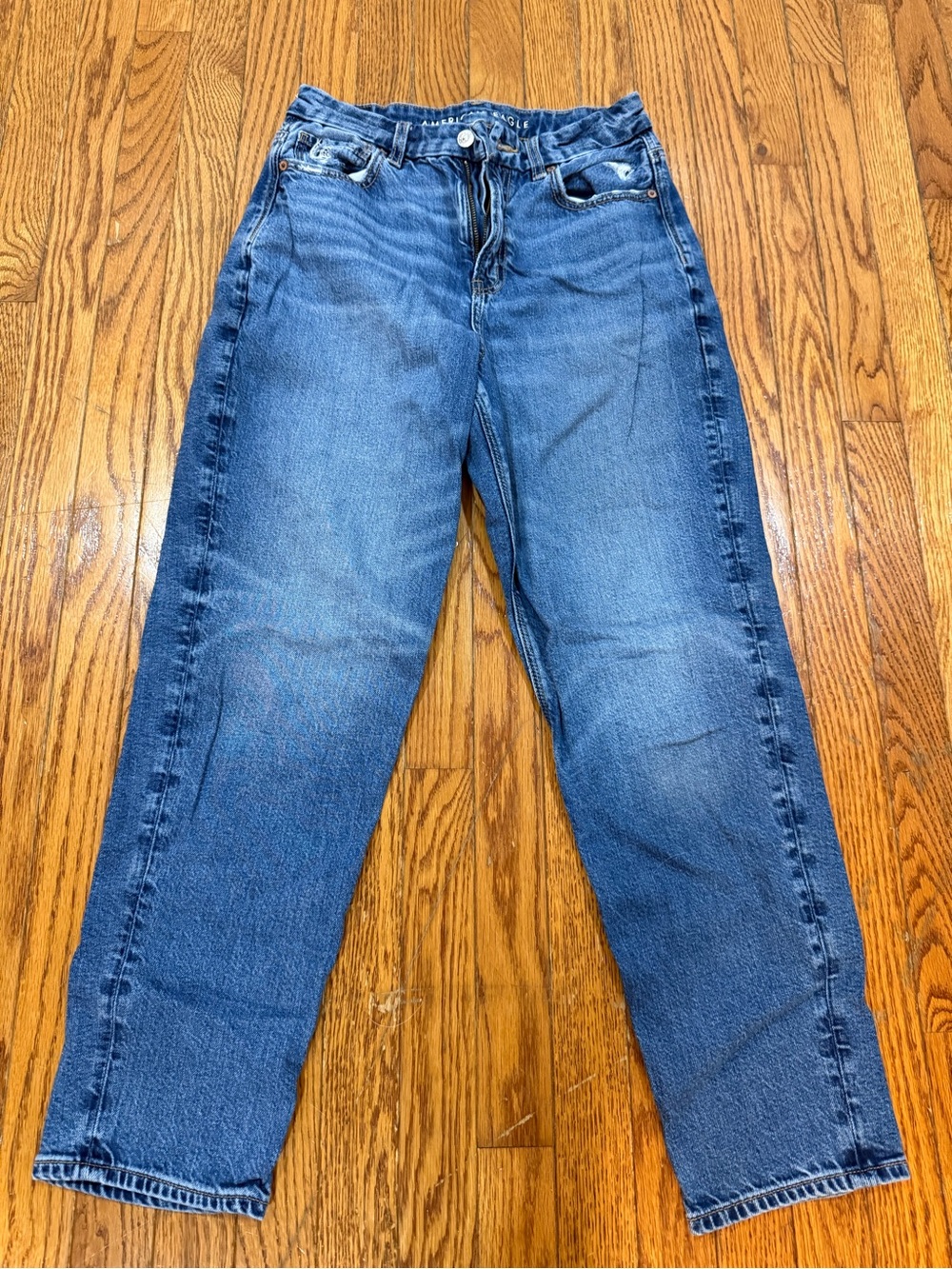 American Eagle Outfitters Vintage Wash Straight Leg Jeans - Blue